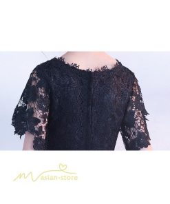 大人 | パーティードレス ドレス 刺繍 切り替え 上品 膝丈ワンピース 半袖 エレガント 二次会 結婚式 お呼ばれドレス 披露宴 黒+カーキ 卒業式 フレアワンピース ママ