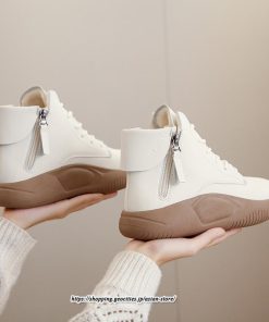 ブーツ | ムートンレディース ショート 編み上げ ジッパー付き スニーカー カジュアル 歩きやすい 秋 2022新作 冬 痛くない 内ボア