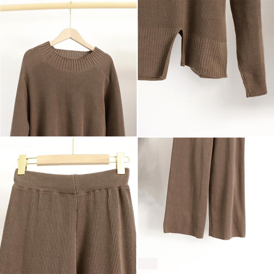 セットアップ | セットアップニット 秋冬 スリット 韓国