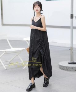 マキシ | ジャンパースカート レディース サロペット オールインワン キャミワンピース 無地 オーバーオール ゆったり カジュアル 通勤 20代30代40代 エレガント 不規則