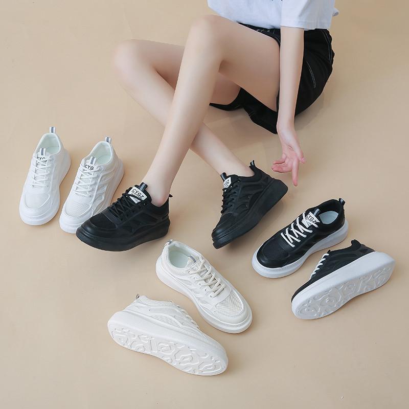 スニーカー | レディースシューズ レースアップ ローカット 厚底靴 履きやすい カジュアルシューズ フラットシューズ ローカットシューズ