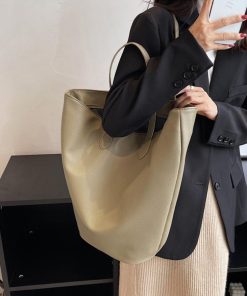 トートバッグ | PUレザー大容量 レトロ