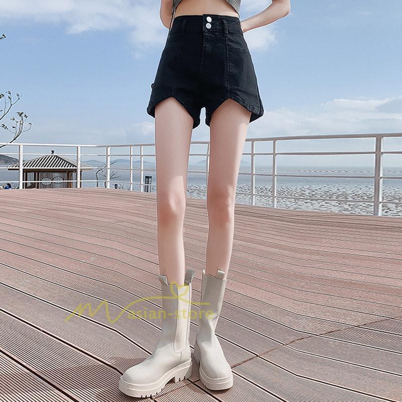 ショートパンツ | レディース デニム 短パン ジーンズ ボトムス 20代30代40代 カジュアル お出かけ 通勤通学 韓国風 ファッション 上品 着痩せ