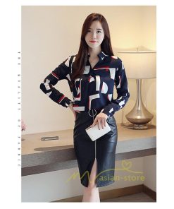 在庫ある | 短納期ブラウスレディースシャツ シフォンブラウス ビジネスカジュアルシャツトップス オフィスブラウス フォーマルシャツ 薄手 通学通勤 プリント 春夏衣装