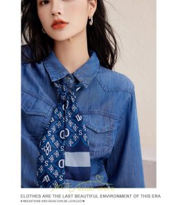 シャツ・ブラウス | デニムシャツ シャツ トップス レディース ブラウス 着痩せ デニム カジュアル エレガント 通勤 通学 オシャレ キレイめ 2022 上品 ナチュラル 秋服 可愛い