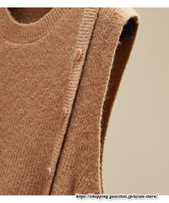 ベスト | ニットレディース トップス Uネック タンクトップ ノースリーブ 袖なし インナー ニット 女ニット セーター 20代30代 レイヤード風 重ね着風