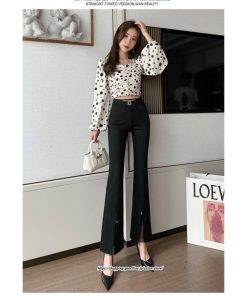 チノ・テーパード・ジョガー・スキニーパン | パンツ 秋 冬 レディース フレアパンツ ボトムス スリット スキニーパンツ 秋 冬 黒 無地 50代 40代 30代 大きいサイズ おしゃれ キレイめ 20代 送料無料 暖か