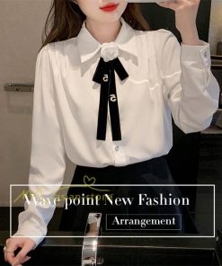 シャツ・ブラウス | シャツ ブラウス 秋冬 レディース スカーフタイ きれいめ フォーマル 春 長袖 オフィス 蝶結び 20代30代40代 通勤通学 お出かけ 着痩せ カジュアル 上品 春夏作