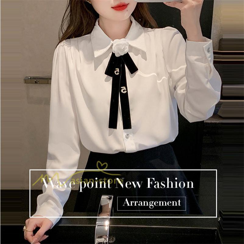 シャツ・ブラウス | シャツ ブラウス 秋冬 レディース スカーフタイ きれいめ フォーマル 春 長袖 オフィス 蝶結び 20代30代40代 通勤通学 お出かけ 着痩せ カジュアル 上品 春夏作