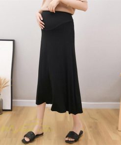 スカート | マタニティレディース Aラインロング丈 マタニティウェア 妊婦服 カジュアル 体型カバー 春 夏 ウエスト調整 ゆったり マタニティ