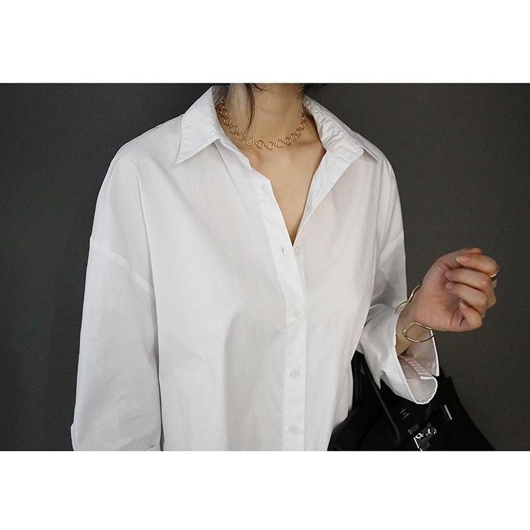 シャツ・ブラウス | ワンピース 秋服 レディース 長袖ワンピース シャツワンピース ロングシャツ ゆったり ブラウスシャツ 通学通勤 20代30代 40代50代 無地 トップス