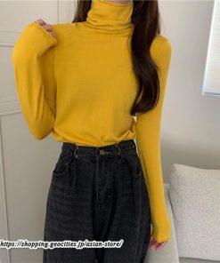 ニット・セーター | カットソー ニット レディース ハイネック 長袖 秋冬 春 トップス スリム ストレッチ インナー 無地 プルオーバー 通学通勤 長袖ニット 着痩せ 長袖カットソー