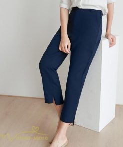 スラックス | ボトムス 夏 レディース 着痩せ 日常感 ゆったり OL ハイウエスト カジュアル ビジネスパンツ オフィス パンツ フォーマル 夏コーデ 9分丈 おしゃれ