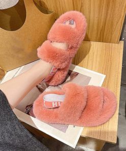 サンダル | ファーレディースファースリッパ