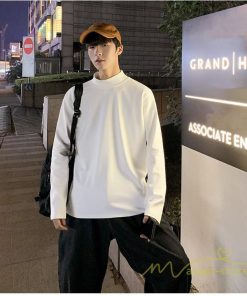 Tシャツ | ロンT メンズ ロング長袖モックネック ティーシャツ カットソー メンズ Tシャツ 長袖 カットソー 20代 30代 50代 おしゃれ 40代 メンズスタイル