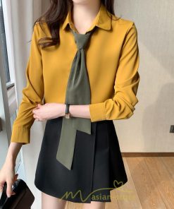 シャツ・ブラウス | シャツ ブラウス 秋冬 レディース 蝶結び きれいめ フォーマル 春 長袖 オフィス 通勤 OL シフォン リクルート エレガント お仕事 オシャレ 就活 面接 上品