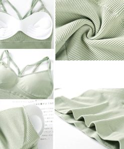 キャミソール | ブラトップ チラ見え 下着 カップ付 ベアトップブラ レディース インナー クロスストラップ ブラキャミ