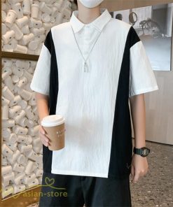 Tシャツ | ポロシャツ メンズ 切り替え メンズシャツ 半袖 カジュアル シンプル 無地 ポロ プルオーバー 夏新作 カッコウイイ トップス 半袖サマーシャツ 夏服
