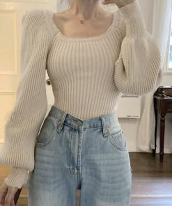 ニット・セーター | ニットトップス パフスリーブ レディース