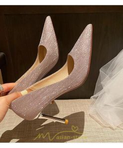 パンプス | 結婚式 ハイヒール 可愛い パーティー ヒール 痛くないハイヒール 靴 細見え おしゃれ 歩きやすい ピンク 幅広 シルバー ゴールド きらきら