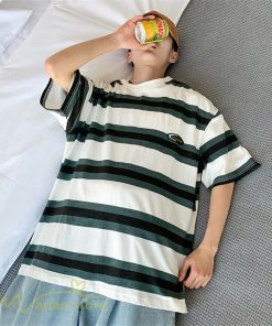 Tシャツ | Tシャツ メンズ 半袖 ゆったり ボーダー おしゃれ 半袖カットソー ファッション カジュアル体型カバー トップス メンズスタイル 夏新作