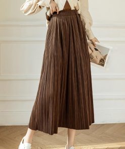 フレアスカート | プリーツスカート ハイウエスト 着やせ