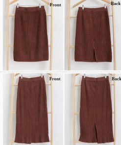 ひざ丈スカート | ニットスカートレディース大人セクシー