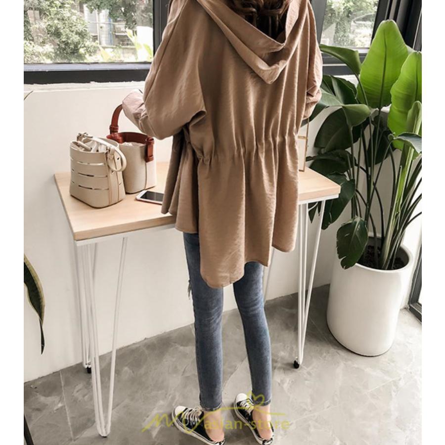 コート・ジャケット | ジャケット レディース 春 50代 40代 30代 20代 秋 カジュアル フード付き 春秋コート ロングコート 無地 コート コーデ 長袖 秋服 お洒落 秋 ロング丈