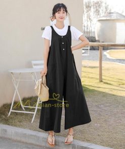 オーバーオール サロペット | サロペット レディース オールインワン 春夏 パンツ オーバーオール 秋冬 楽ちん ゆったり 無地 体型カバー カジュアル 気質 着痩せ ワイドパンツ 無地