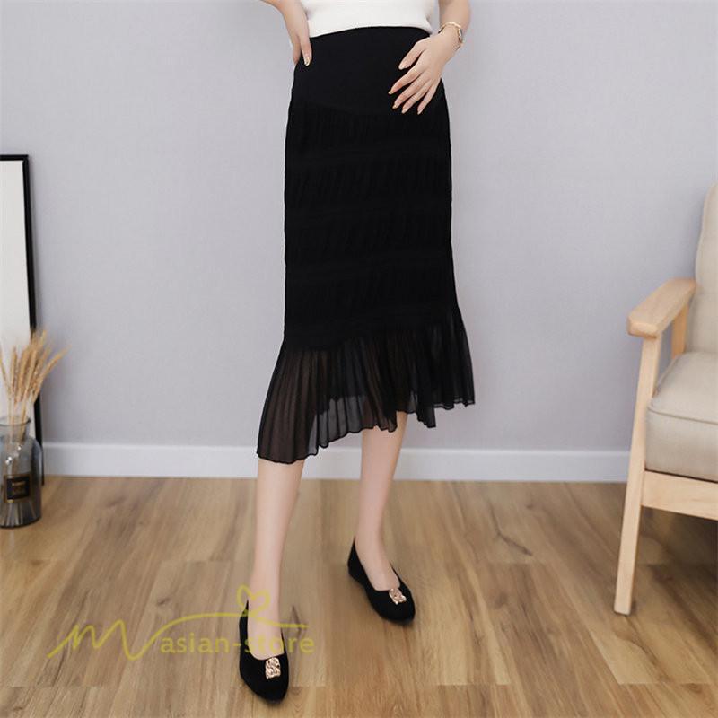 スカート | マタニティレディース Aラインロング丈 マタニティウェア 妊婦服 カジュアル 体型カバー 春 夏 ゆったり マタニティ ウエスト調整