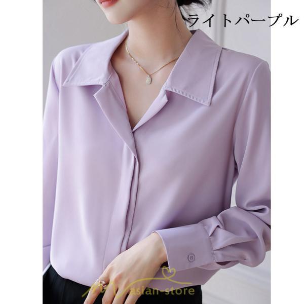 シャツ・ブラウス | ブラウス レディース シャツ きれいめ 40代 春夏 秋 長袖 着痩せ オシャレ 韓国風 大人 30代 50代 40代 就活 OL 母 オフィス ママ ビジネス 通勤