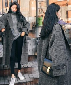 トレンチコート | チェスターコート グレンチェック 韓国