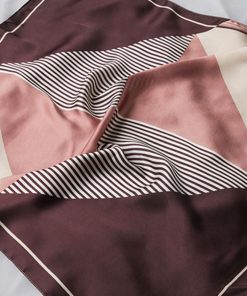 その他小物 | シルク風スカーフ 首巻き 配色バンダナ