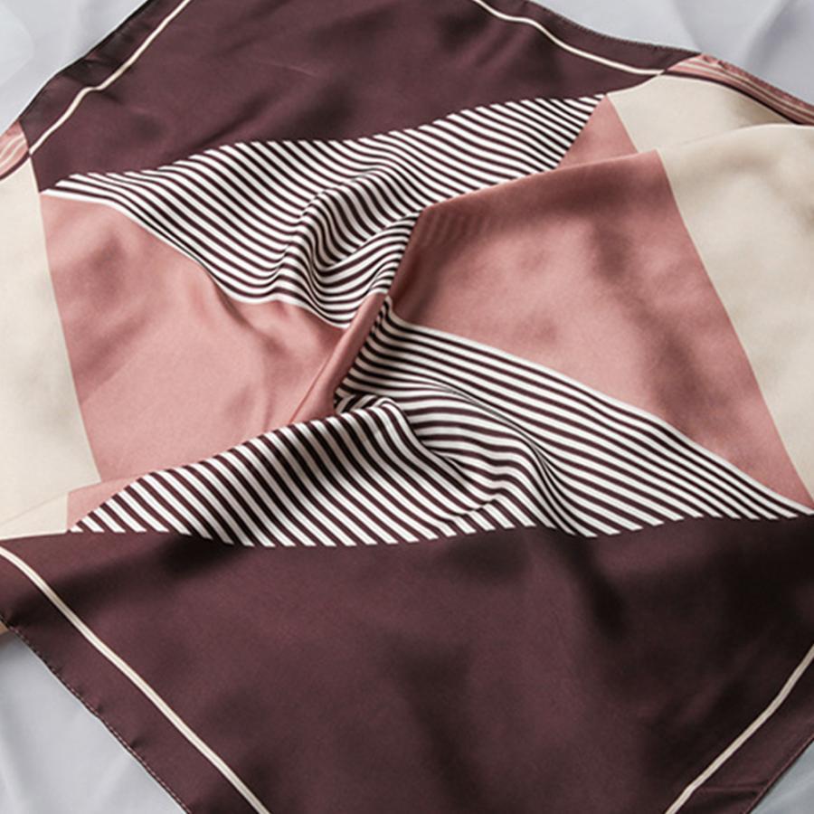 その他小物 | シルク風スカーフ 首巻き 配色バンダナ