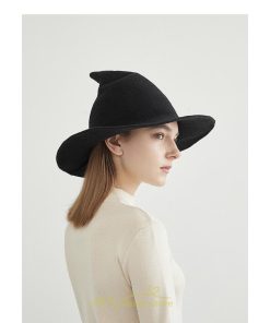 レディース | 帽子 ハット ハロウィン コスプレ 宴会 余興 魔女 魔法使い 美魔女 仮装 パーティーグッズ 演劇 体育祭 イベント 学園祭 黒 文化祭 グレー 青 赤