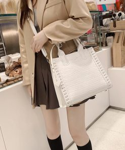 トートバッグ | レディース クロコ型押し 鞄