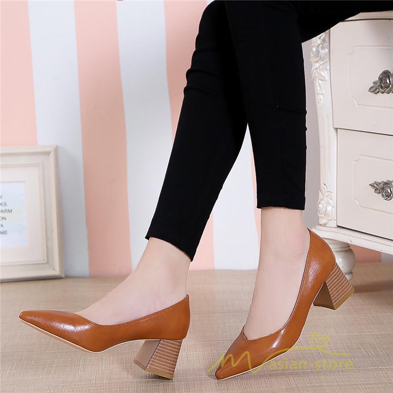 パンプス | 走れるポインテッドトゥ チャンキーヒール 黒 フォーマル オフィス レディース 入学式 入園式 卒業式 卒園式 5cmヒール 22cm 結婚式 靴 25cm