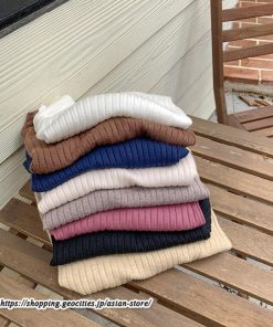 ニット・セーター | カットソー ニット レディース リブニット 長袖 秋冬 春 トップス スリム ストレッチ インナー 無地 長袖カットソー 着痩せ プルオーバー 通学通勤 長袖ニット