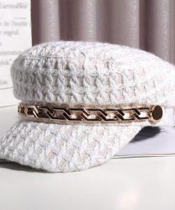 帽子 | ツイード風キャスケット レディース