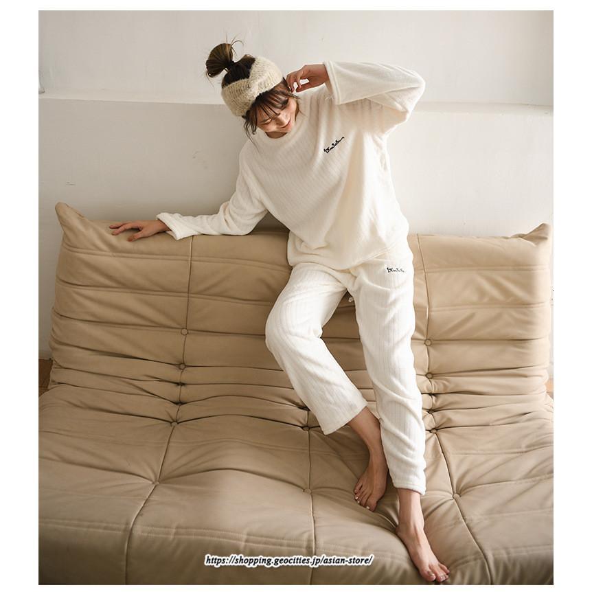 セットアップ | パジャマ 上下セット ルームウェア 裏起毛 レディース フリース マイクロファイバー 部屋着 厚手 保温 秋 冬 30代 20代 送料無料 40代 暖か 50代