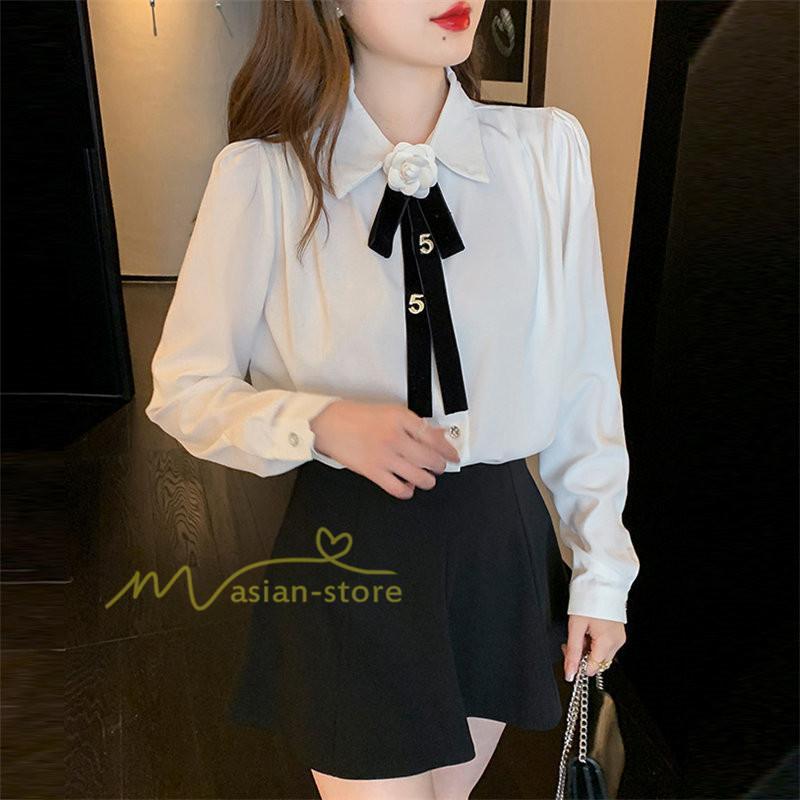 シャツ・ブラウス | シャツ ブラウス 秋冬 レディース スカーフタイ きれいめ フォーマル 春 長袖 オフィス 蝶結び 20代30代40代 通勤通学 お出かけ 着痩せ カジュアル 上品 春夏作