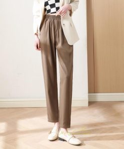スラックス | スラックスパンツ レディース 九分丈 通勤 ストレートズボン ボトムス ビジネス おしゃれ オフィス フォーマル 美脚 ハイウエスト OL 着痩せ 就職