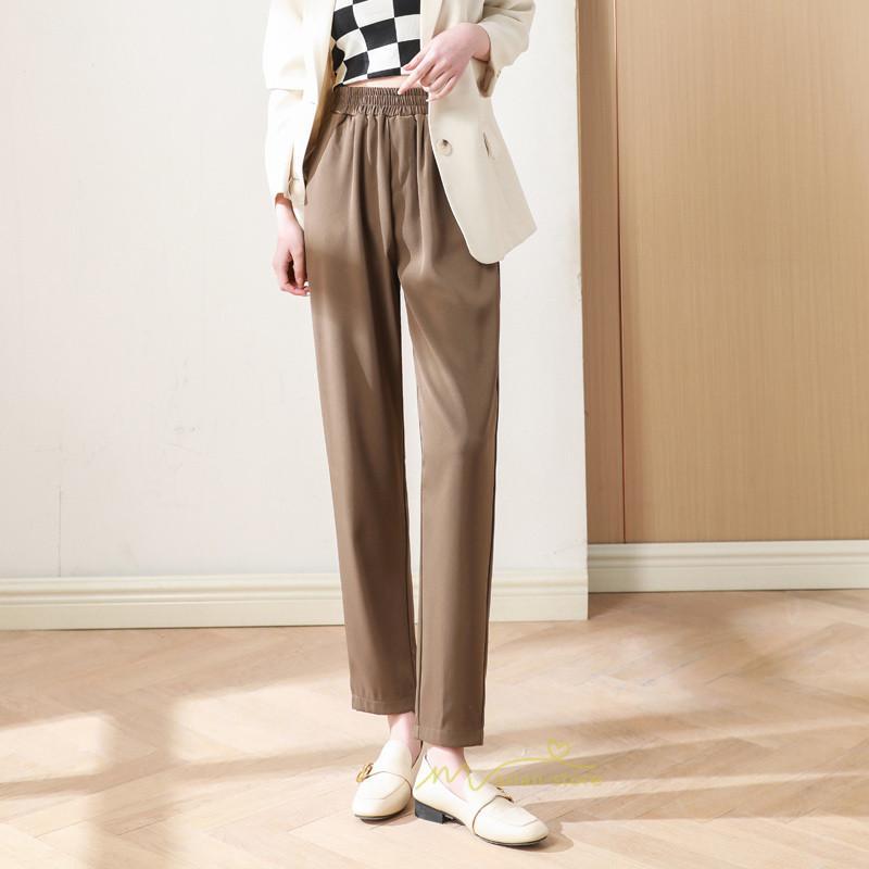 スラックス | スラックスパンツ レディース 九分丈 通勤 ストレートズボン ボトムス ビジネス おしゃれ オフィス フォーマル 美脚 ハイウエスト OL 着痩せ 就職