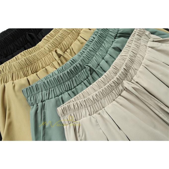 ワイドパンツ | ガウチョパンツレディース スカンツ スカーチョ リラックスパンツ 無地 ウエストゴム ゆったり シンプル 体型カバー おしゃれ ガウチョ ボトムス