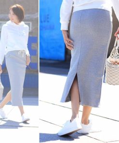 ロングスカート | タイトスカート ミモレ丈スカート リブスカート スリット スカート