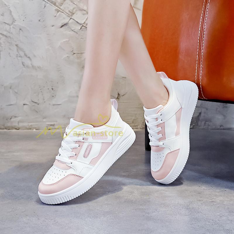 スニーカー | スニーカー レディース レディースシューズ ローカット 靴 フラットシューズ ぺたんこ ウォーキングシューズ Pu革 厚底スニーカー 厚底靴 美脚 歩きやすい