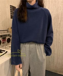 パーカー | トレーナー レディース 厚手 秋冬 コーデ 無地 ハイネック トルネック 長袖 着回し 裏起毛 暖かい 可愛い フリーサイズ ゆったり 7色 プルオーバー カジュアル