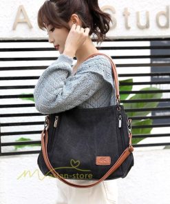 女性用バッグ | トートバッグ レディース キャンバス 3way ショルダー 帆布 大容量 エコバッグ 肩掛け A4 マザーズバッグ 旅行 おしゃれ 通勤 20代30代40代 鞄 通学 大きめ