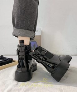 ショートブーツ | ブーツ レディース レースアップブーツ 履きやすい 卒業式 袴ブーツ 送料無料 スムース つやあり 美脚 編み上げ ブラック 黒 つや消し