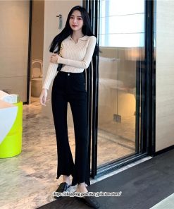 チノ・テーパード・ジョガー・スキニーパン | パンツ デニム ジーンズ レディース 美シルエットフレアハイウエストデニムパンツ ハイウエスト フレア ブーツカット ボトムス 秋 無地 送料無料 ストレッチ